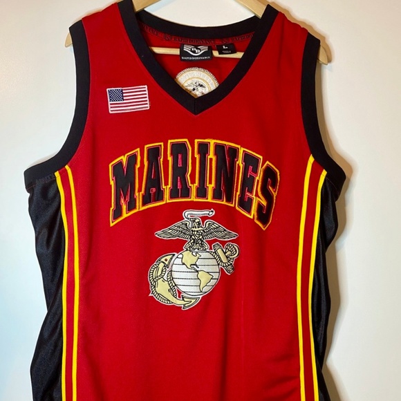 M Large Marine Corps Basketball Jersey. - Picture 1 of 3